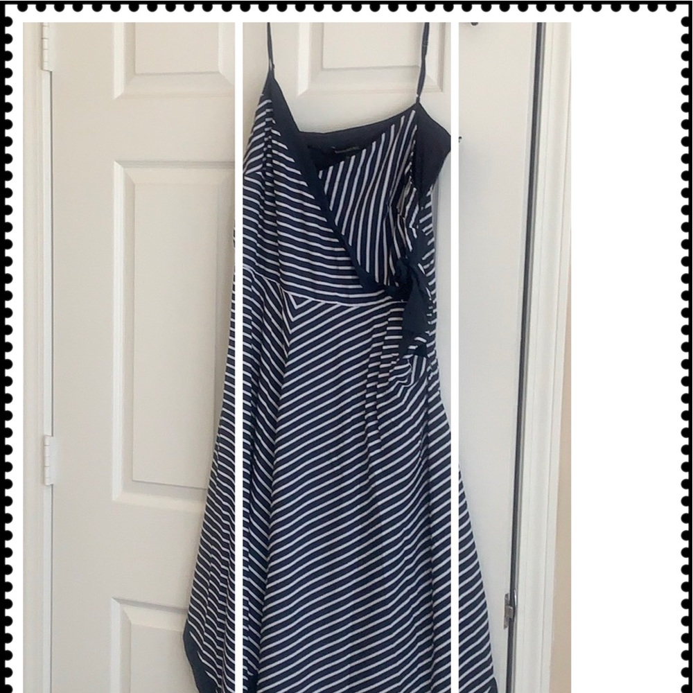 🔥Blue and White Scarf dress 💥